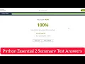 Cisco Python Essential 2 Summary Test Answers PE2 - Summary Test Answers Python