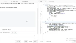 90 Subsets II LeetCode Arrays Backtracking Recursion