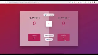 JavaScript Course Learning Parts - Pig Game Project