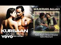 Download Lagu Shukran Allah Audio Song - Kurbaan|Kareena, Saif Ali Khan|Sonu Nigam|Shreya Ghoshal