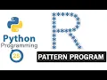Python Pattern Programs Printing Stars in R Shape