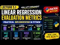 Linear Regression Evaluation Metrics Practical Implementation in Python MAE MSE RMSE R