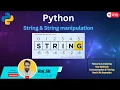 Master Python Strings String Manipulation Live Python Class for Beginners To Advanced