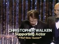 Christopher Walken winning an Oscar®  for \
