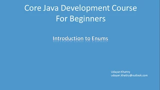 1 Introduction to Enums