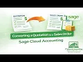 Converting a Quotation to a Sales Order - Sage Cloud Accounting