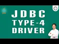 JDBC Live class Type 4 Driver Day-5