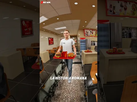 El secreto del Imperio Romano debajo de un restaurante de comida rápida! 🤔 (Animación 3D)