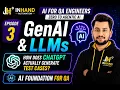 AI for QA Engineers Episode 3 GenAI LLMs How ChatGPT Generates Test Case