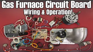 Gas Furnace Circuit Board Wiring and Operation! Gutted and Reassembled!!