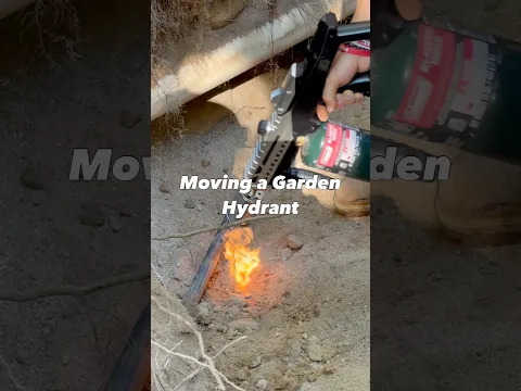 How to Move a Garden Hydrant #diy #tools #construction