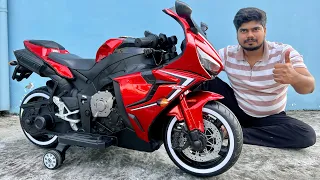 New RC Honda CBR 650r Bike Unboxing & Testing | 12V Ride on CBR Bike| Shamshad Maker🔥🔥