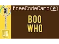 Boo Who FreeCodeCamp com Intermediate Algorithm Scripting