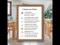 Printable Classroom Rules Chart Class Rules Poster