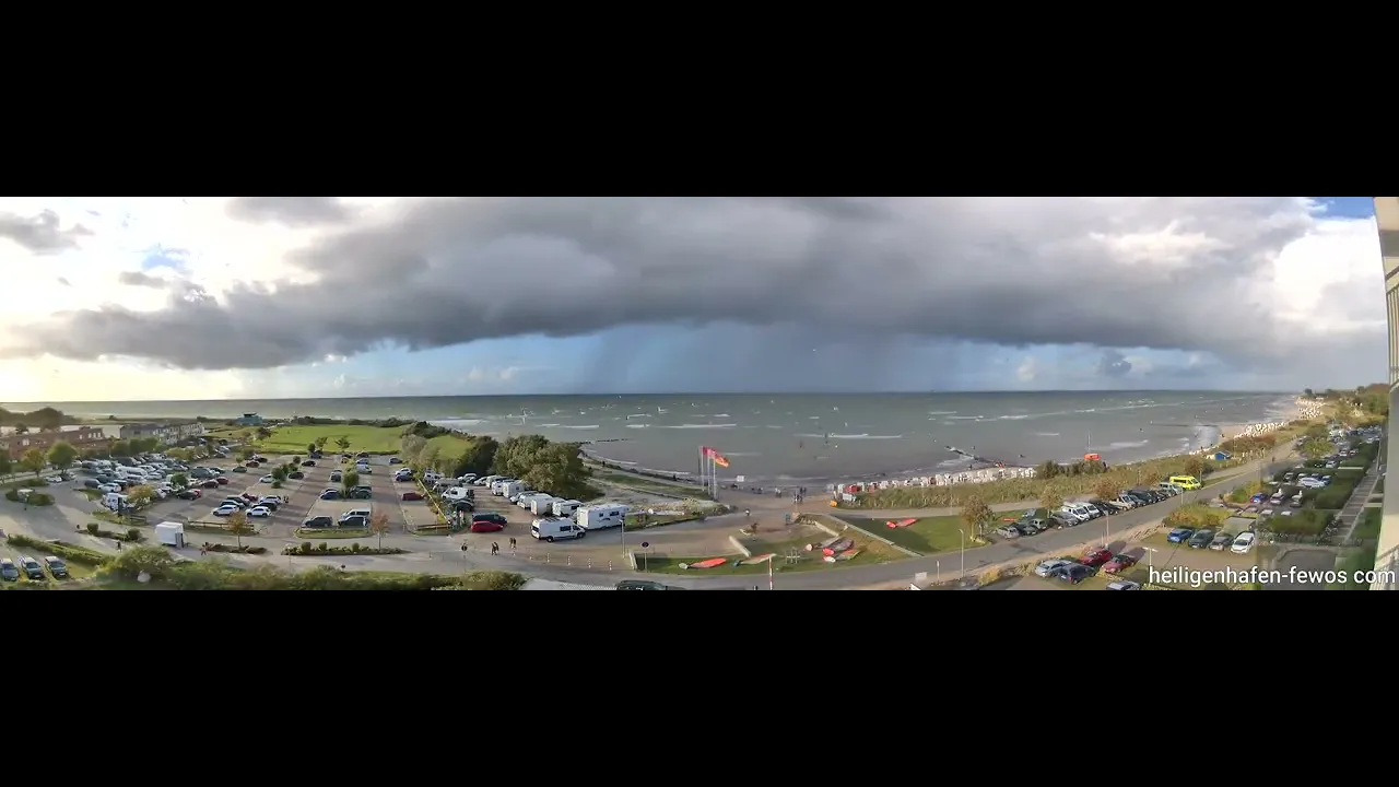 Surfer Session und Sonnenuntergang Heiligenhafen Webcam