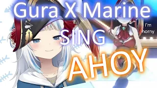 Download [Mashup] Gura \u0026 Marine sing Ahoy MP3