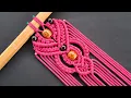How to Knot an Intermediate Macrame Pattern Double Half Hitch Square Knot Focus