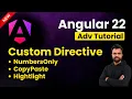How to Create Custom Directive in Angular HostListener ElementRef Angular 22 Tutorial