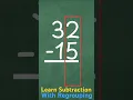 How to Subtract with Regrouping Easy Math Lesson for Kids