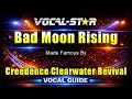 Creedence Clearwater Revival - Bad Moon Rising (Karaoke Studio Version) (Vocal Guide) with Lyrics