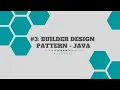 Builder Design Pattern Java WeTechie