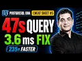 PostgreSQL From 47 Seconds to 3 6ms Query Fix