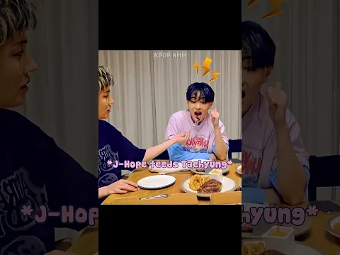 BTS Members Sharing Food With Each Other Is Too Cute 😂💜 #shorts #bts #jin #tae #jhope