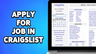 How To Apply For Job In Craigslist 2024 Craigslist Job Application Guide
