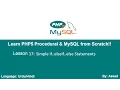 PHP Procedural MySQLi Lesson 17 Simple if else Conditions