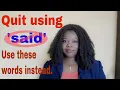 Synonyms of Said in English