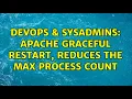 DevOps SysAdmins Apache graceful restart reduces the max process count