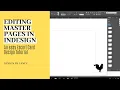 Editing Master Pages in InDesign Escort Card Meal Choices Example