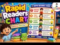 Rapid Readers Chart for Kids Build Reading Fluency Confidence Learning Ladders