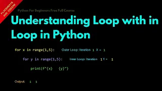 Understanding Loop with in Loop in Python Lesson 59 Python For Beginners