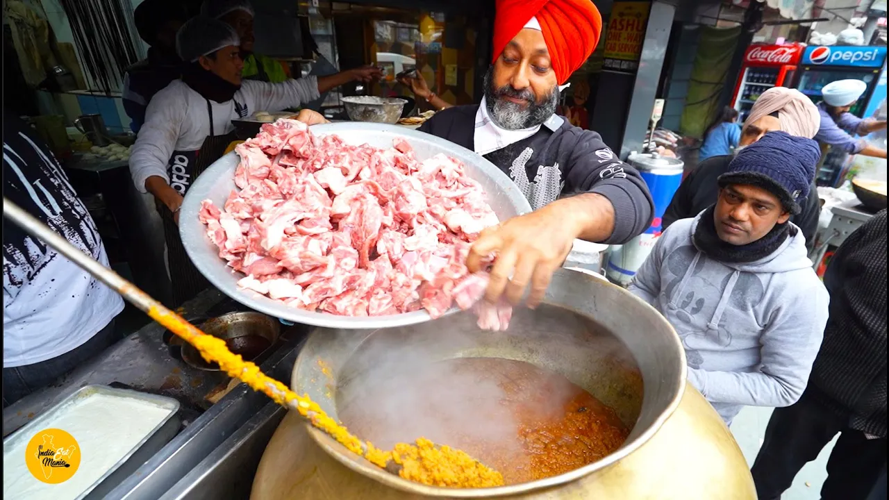 Sardar Ji Ka Desi Ghee Wala Mutton Curry Bulk Making Rs. 350/- Only l Amritsar Street Food