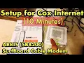 ARRIS SB8200 Cable Modem How to w Cox Internet Took 10 minutes no need app