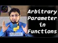 Function Arbitrary Parameters in Python Tutorial AI Series n Hindi Urdu