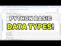 Learn Python Variables and Data Types Explained Simply