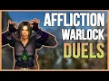 AFFLICTION WARLOCK PvP DUELS 1V1 - WARMANE 3 3 5 WotLK Classic Feral druid Warrior Rogue 2021