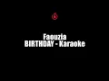 Faouzia - BIRTHDAY - Karaoke
