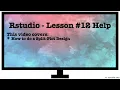 Lesson 12 Split Plot Design RStudio Tutorial
