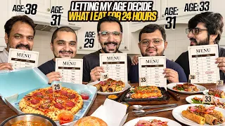 Letting OUR AGE DECIDE What I Eat for 24 HOURS! RHS
