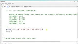 Validate Indian PAN No in C code
