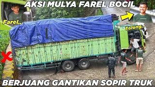 Download Tampil Heroik, Aksi Mulia Farel Bocil Berjuang Sekuat Tenaga Gantikan Sopir Truk di Sitinjau Lauik MP3