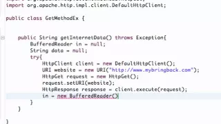Android Application Development Tutorial 148 Executing HttpGet on a Http Client