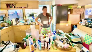 Ep. 15 DROWNING in PROVISIONS For Our Family of SIX! I don’t think our CATAMARAN has enough SPACE!