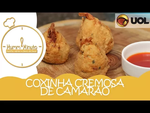APRENDA A FAZER UMA COXINHA CREMOSA DE CAMARÃO