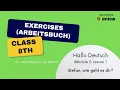 HELLO DEUTSCH - CLASS 8 MODULE 5 LESSON 1 EXERCISE WORKBOOK