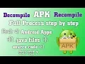 How to Decompile and Recompile any Android apps view source code dex2jar files