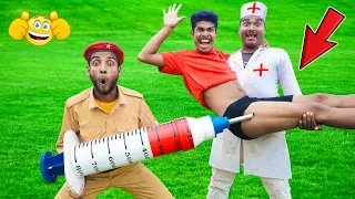 Must Watch New Funniest Fun Comedy Video 2026 Amazing Injection Wala Fun Video Doctor @BidikFunTv